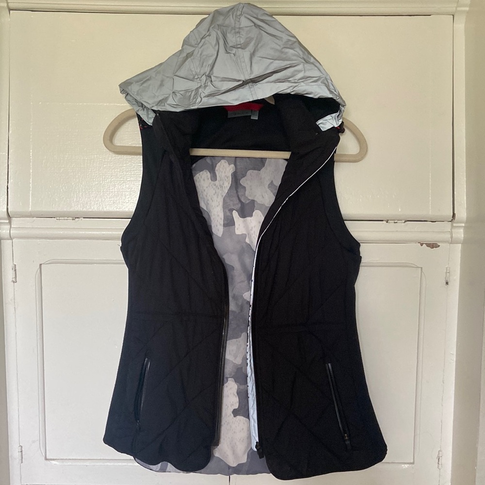 Athleta full-zip best with reflective hood